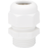 Splashproof M20 cable gland, white