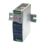 SDR-120-24 DIN rail power supply, 120W, 24V, 5A, MEAN WELL