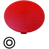 Button plate, mushroom red