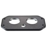 Han 48HPR mounting cover 2xM50 1xM20