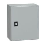 Spacial CRN plain door with mount.plate. H300xW250xD150 IP66 IK10 RAL7035..