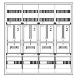 Z„hlerverteiler 4xZF, H=1100 B=1050 T=210mm