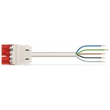 pre-assembled connecting cable;Eca;Socket/open-ended;red