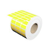 Device marking, Self-adhesive, halogen-free, 25 mm, Polyester, yellow