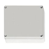 Enclosure ABS, grey cover, 201x163x98 mm, metric