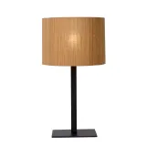 MAGIUS Table lamp Rattan E27/40W H52 Black/nature