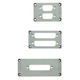 Adapter plate (industrial connector), Plastic, Colour: grey, Size: 6