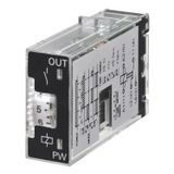 Timer, plug-in, 5-pin, multifunction, 0.1m-10h, SPDT, 3 A, 12 VDC Supp H3RN1204M