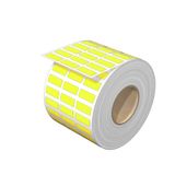 Device marking, Self-adhesive, halogen-free, 20 mm, Polyester, yellow