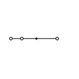 3-conductor through terminal block 2.5 mm² center marking orange