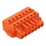 1-conductor female connector CAGE CLAMP® 2.5 mm² orange