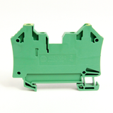 Allen-Bradley, 1492-J IEC Terminal Block, One-Circuit Feed-Through Ground Block, 1.5 mm (# 22 AWG - # 16 AWG), 2 Connection points on each side, Green / Yellow Stripe (Standard),