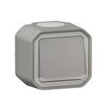 Plexo™ - 1 gang 2-way switch indicator - Grey - surface