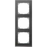 M-Pure Decor 3-gang frame Slate