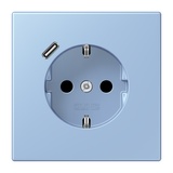 SCHUKO socket with USB type C LC32021 LC1520-18C207