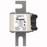 Fuse-link, high speed, 350 A, AC 690 V, DIN 1, 53 x 69 x 108 mm, aR, DIN, IEC, single indicator