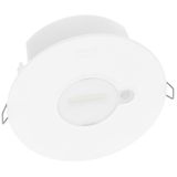 Recessed emergency light permanent - non perm 350 lumens 1h autotest