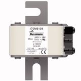 Fuse-link, high speed, 550 A, AC 690 V, DIN 3, 76 x 92 x 109 mm, aR, DIN, IEC, single indicator