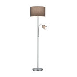 Hotel floor lamp E27+E14 grey