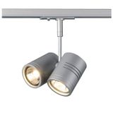 BIMA II lamp head, GU10, max. 2x50W, incl. 1P.adapter, grey