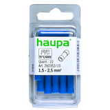 Butt connectors 1.5-2.5 blue insulated PVC