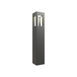 Aries Bollard 900mm Warm White Graphite