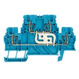 Multi-tier modular terminal, Tension-clamp connection, 1.5 mm², 500 V,