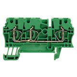 Feed-through terminal block, Tension-clamp connection, 2.5 mm², 800 V,