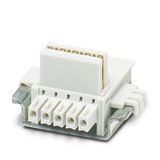 DIN rail bus connectors