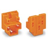 Male connector 3-pole orange