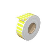 Device marking, halogen-free, Self-adhesive, 27 mm, Polyester, yellow