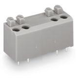 PCB terminal block push-button 1.5 mm² gray