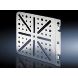 Mounting plate, locatable