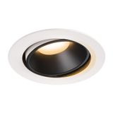 NUMINOS® MOVE DL XL, Indoor LED recessed ceiling light white/black 2700K 55° rotating and pivoting