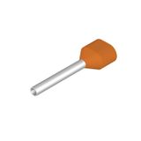 Wire end ferrule, Twin wire-end ferrule, 0.5 mm², Stripping length: 15