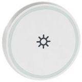 Round key cover Arteor BUS/SCS - light symbol - 2 modules - white