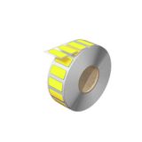 Device marking, halogen-free, Self-adhesive, 27 mm, Polyester, yellow