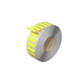 Device marking, halogen-free, Self-adhesive, 27 mm, Polyester, yellow