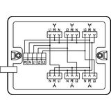 Distribution box Three-phase to single-phase current (400 V/230 V) sup