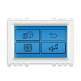 Monochrome touch screen KNX 3M white