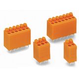 PCB terminal block push-button 1.5 mm² orange