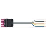 pre-assembled connecting cable;Eca;Socket/open-ended;black