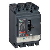 circuit breaker ComPact NSX100F, 36 kA at 415 VAC, TMD trip unit 16 A, 3 poles 3d
