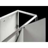 Side panel, vertically divided, 2000x800 mm, RAL 7035