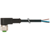 EOL - M12 female 90° A-cod. with cable PUR 3x0.34 bk UL/CSA 5m