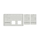 Set Meter box insert 1-row, 3 meter boards / 9 Modul heights