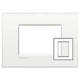 LL - COVER PLATE 3+3P PURE WHITE