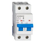 Miniature Circuit Breaker (MCB) AMPARO 6kA, C 63A, 2-pole