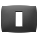 ONE PLATE - IN PAINTED TECHNOPOLYMER - 1 MODULE - SATIN BLACK - CHORUSMART