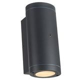 Outdoor Light without Light Source - wall light Kendall - 2xGU10 IP44  - Sensor - Anthracite